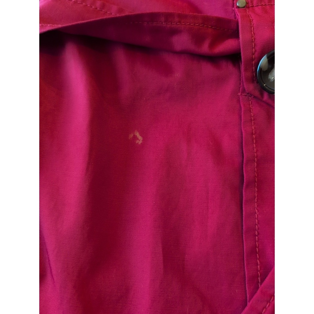 Jones New York Sport Women's XL Red Belted Double Breast Trench Coat Jacket - Picture 7 of 9